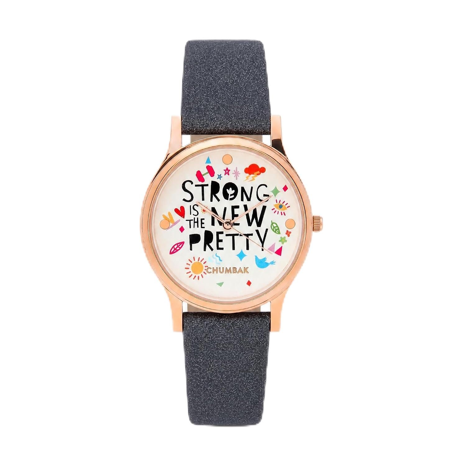 TEAL BY CHUMBAK Grey Analog Watch for Women | Strong is New Pretty Collection | Solid Vegan Leather Strap | Stylish Gift for Girls & Ladies | Casual & Work