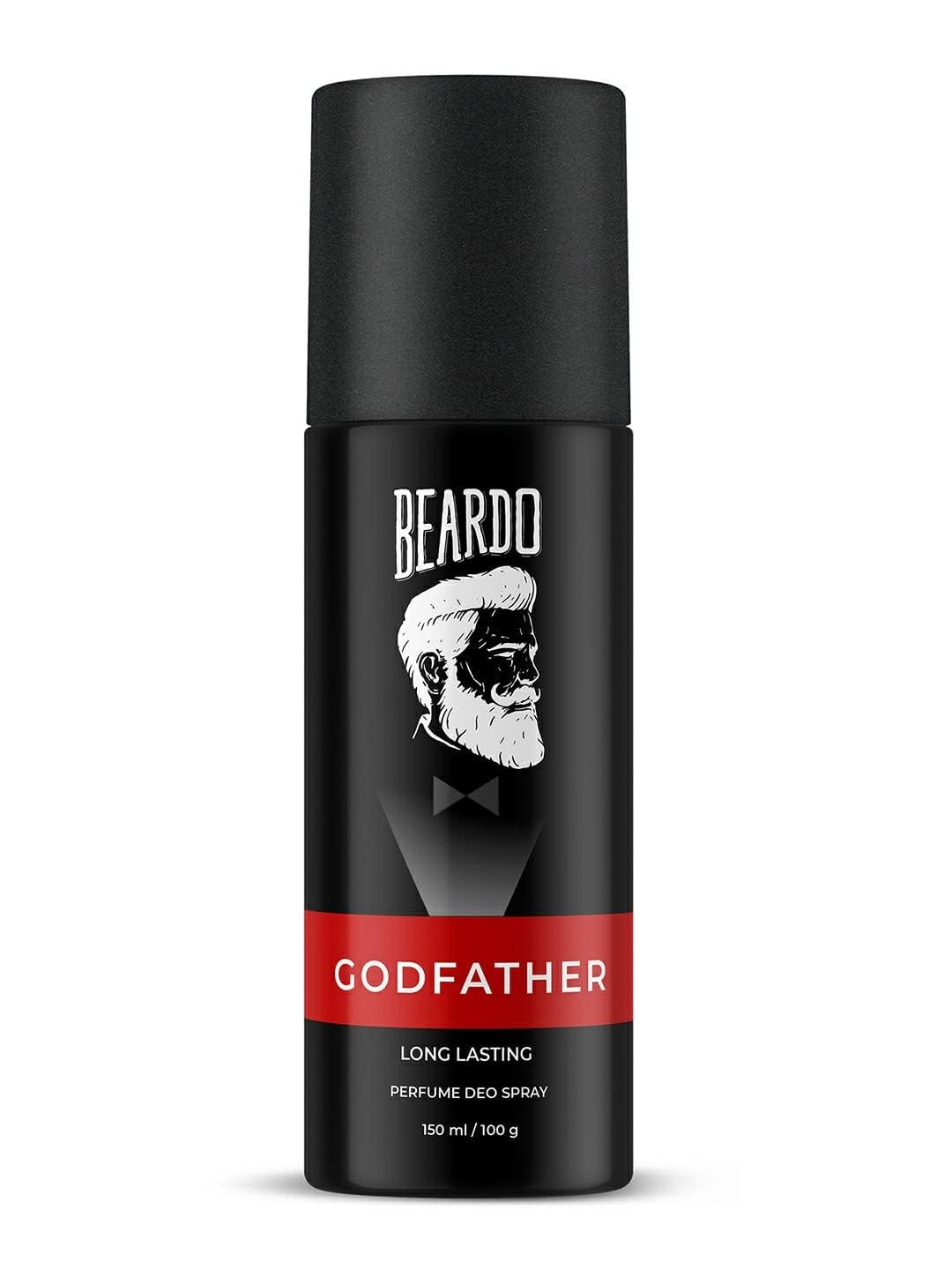 BEARDO Godfather Perfume Deo Spray For Men, 150Ml | Citrus Aromatic Spicy | Body Spray Deodorant | Long Lasting Perfume | Gift For Men | Gift For Friends