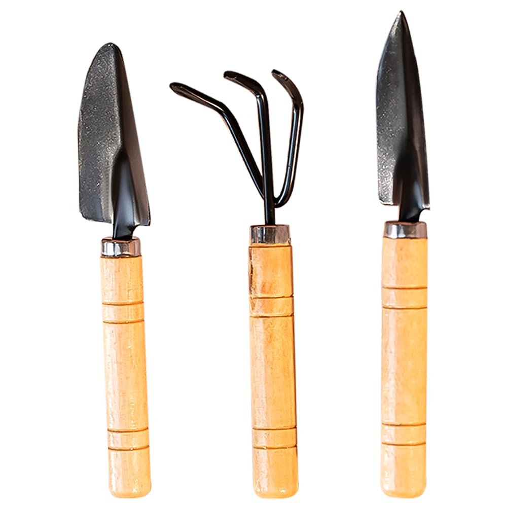 Nurturing Green® Set of 3 Gardening Hand Tools (Trowel, Cultivator, & Transplanter) | Durable & Rust Resistant | Perfect for Small Plants, Trees, Grass & Garden Spaces