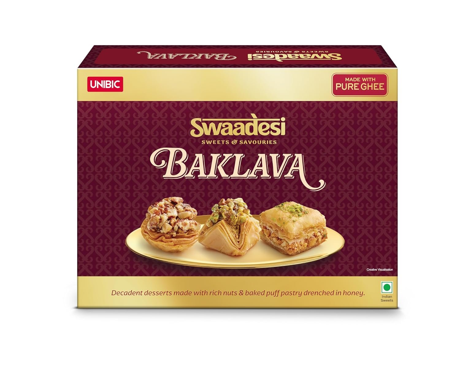 Unibic Swaadesi Assorted Baklava Box | 200 gm| Gift Box