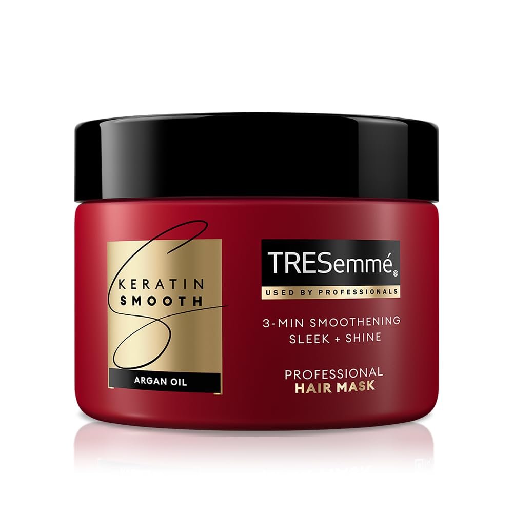 TRESemme Keratin Smooth Hair Mask 300ml | 3 Min Smoothening Treatment for 72H Frizz Control | Paraben Free Keratin Treatment for Dry Frizzy Hair