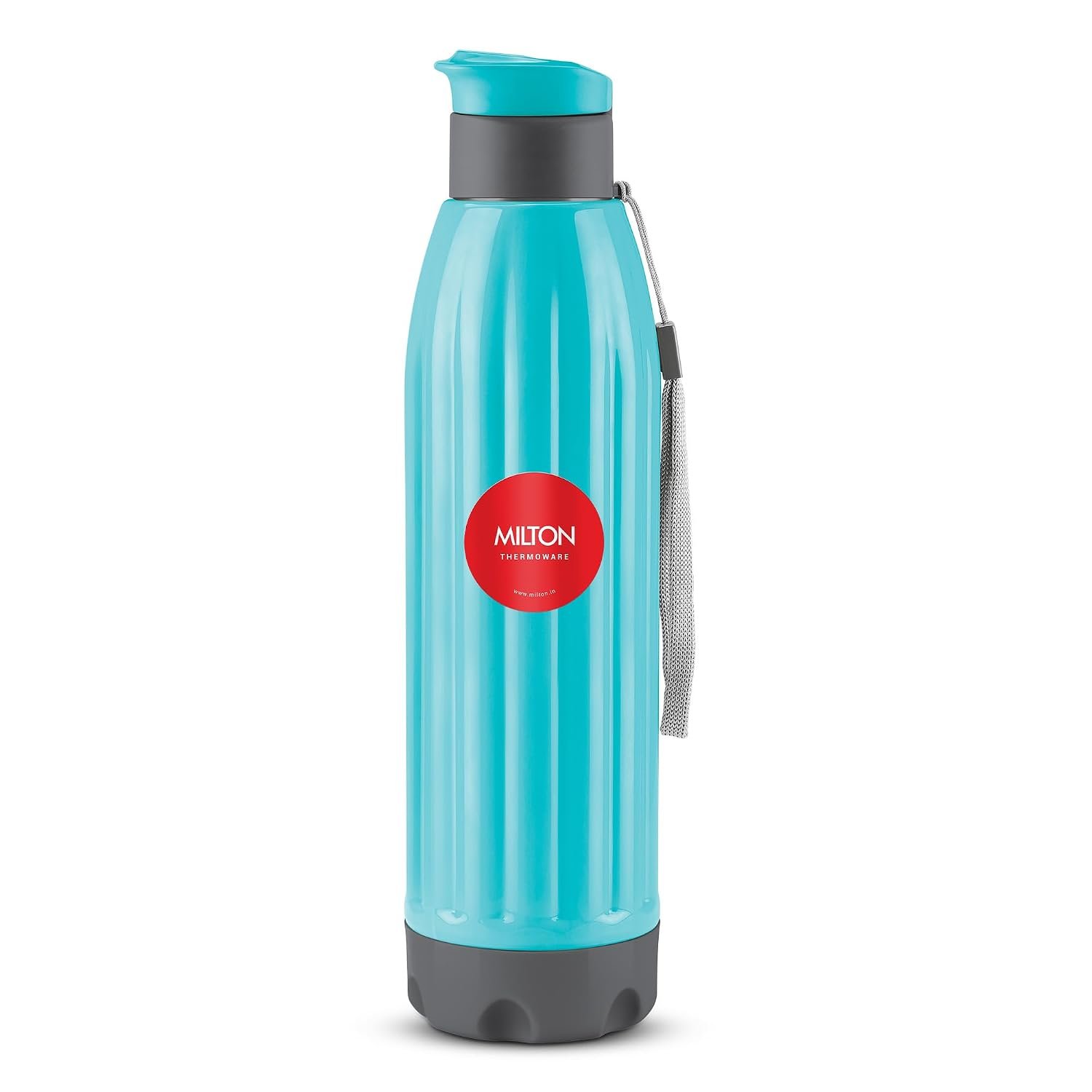 Milton Kool Windsor 900 Thermoware I Cold PU Insulated Water Bottle 700 ml, Leak Proof Flip Top Lid I for Office, Gym, School I Cyan Blue