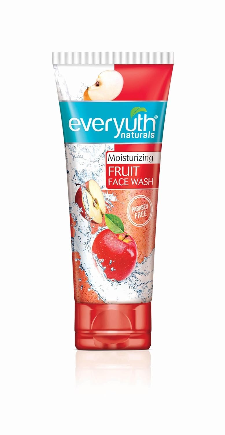 Everyuth Naturals Moisturizing Fruit Gel Face Wash 150g | Refreshing Facial Cleanser | Removes Dirt & Excess Oil | Hydrating Formula for Soft & Fresh Skin | Daily Use