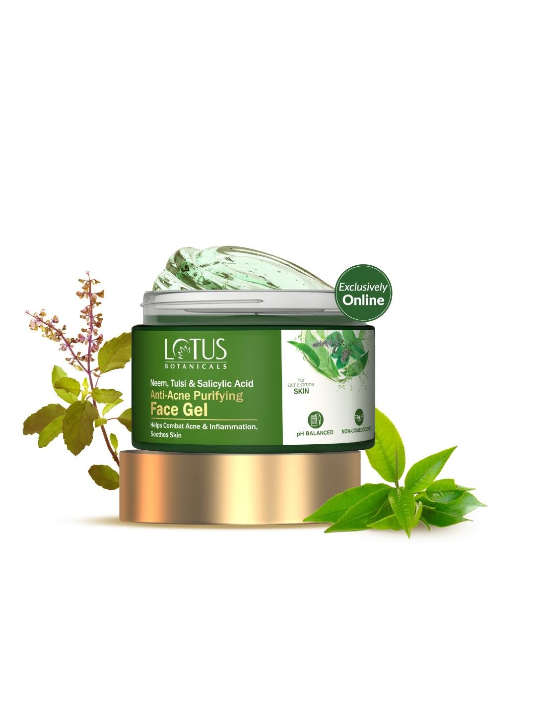Buy Lotus Botanicals Neem, Tulsi & Salicylic Acid Anti Acne Purifying Face Gel   50 G -  - Personal Care for Women