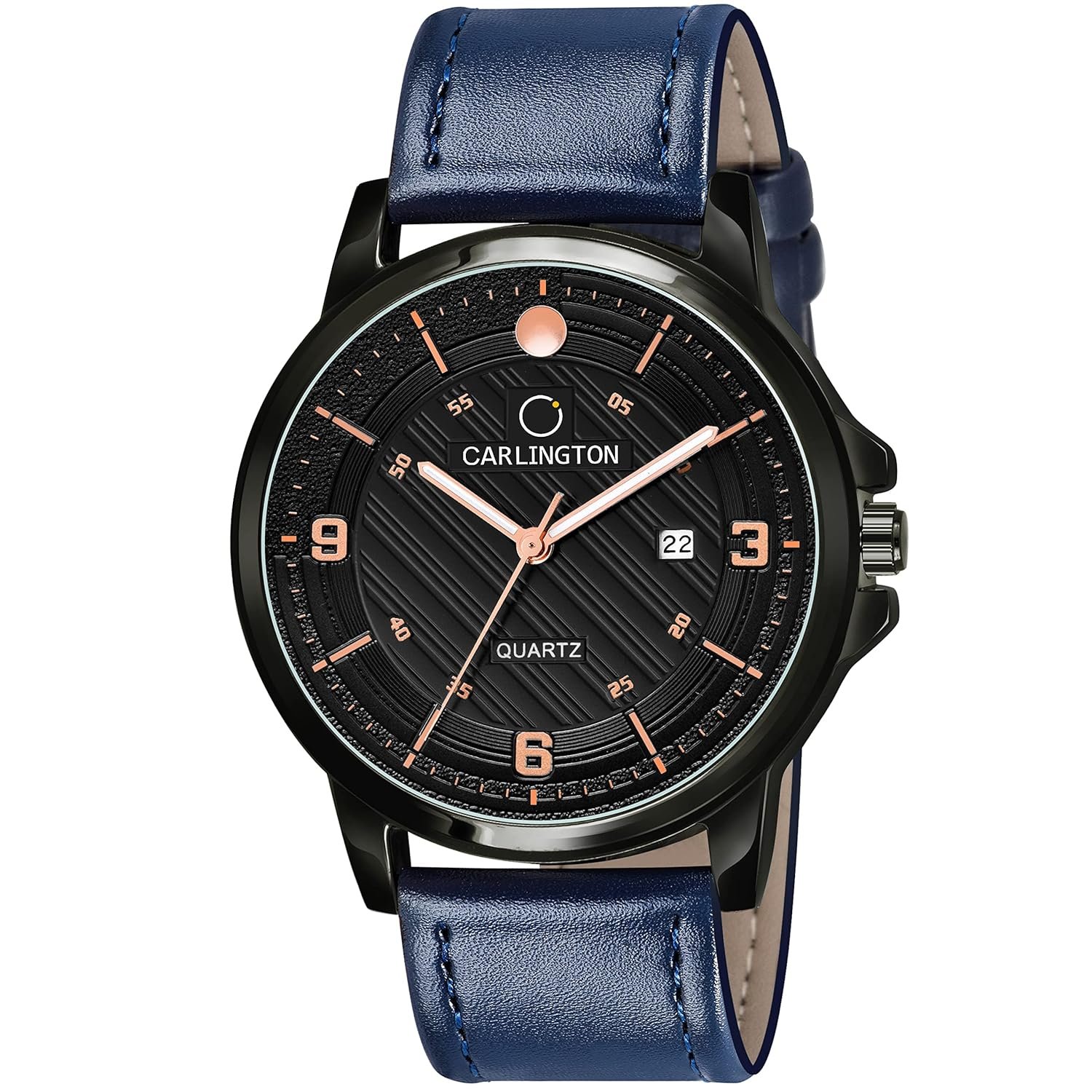 Carlington Analog Watches for Men with Leather Strap - CT 1050