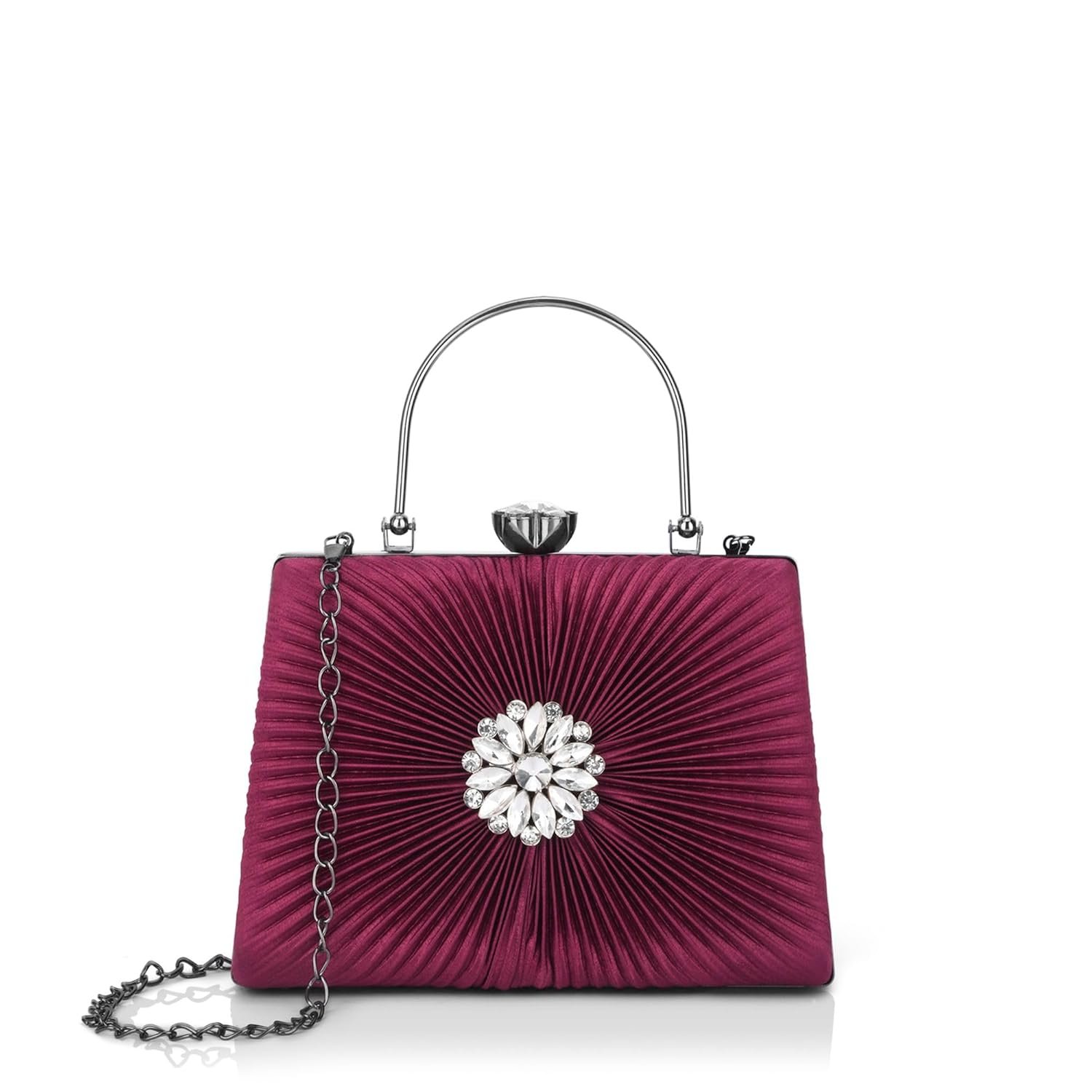 Lavie Women's Ray Trapezoid Framed Clutch | Ladies Purse Handbag