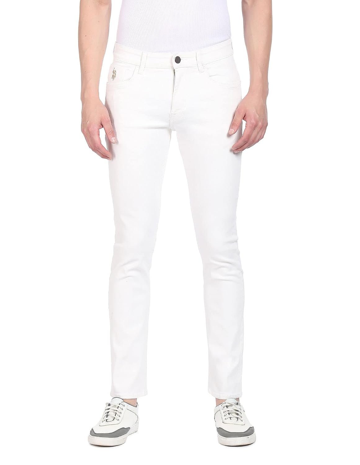 U.S. Polo ASSN. Men's Slim Fit Mid Rise Jeans