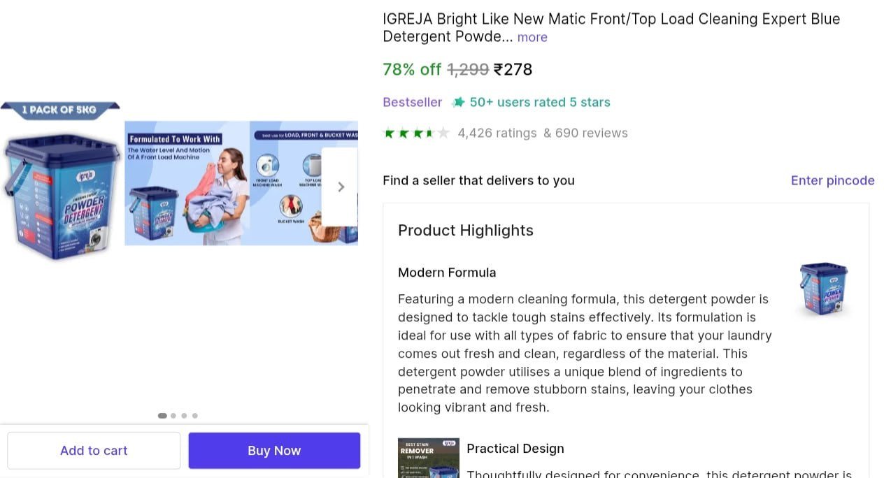 IGREJA Bright Like New Matic Front/Top Load Cleaning Expert Blue Detergent Powder 5 kg Detergent Powder 5 kg Price in India - Buy IGREJA Bright Like New Matic Front/Top Load Cleaning Expert Blue Deter