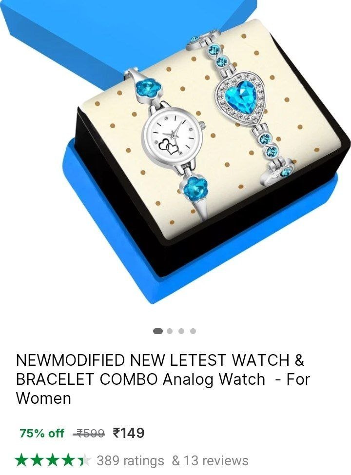 NEWMODIFIED NEW LETEST WATCH & BRACELET COMBO Analog Watch  - For Women Price in India - Buy NEWMODIFIED NEW LETEST WATCH & BRACELET COMBO Analog Watch  - For Women online at Shopsy.in