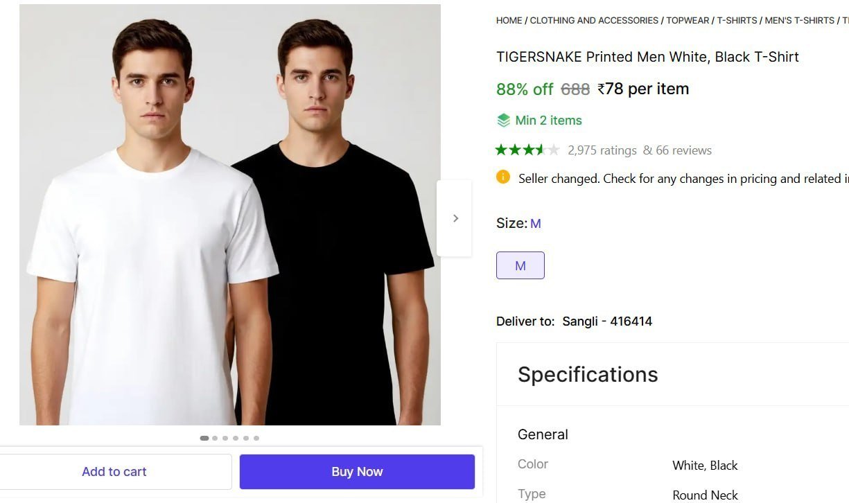 TIGERSNAKE Printed Men White, Black T-Shirt Price in India - Buy TIGERSNAKE Printed Men White, Black T-Shirt online at Shopsy.in