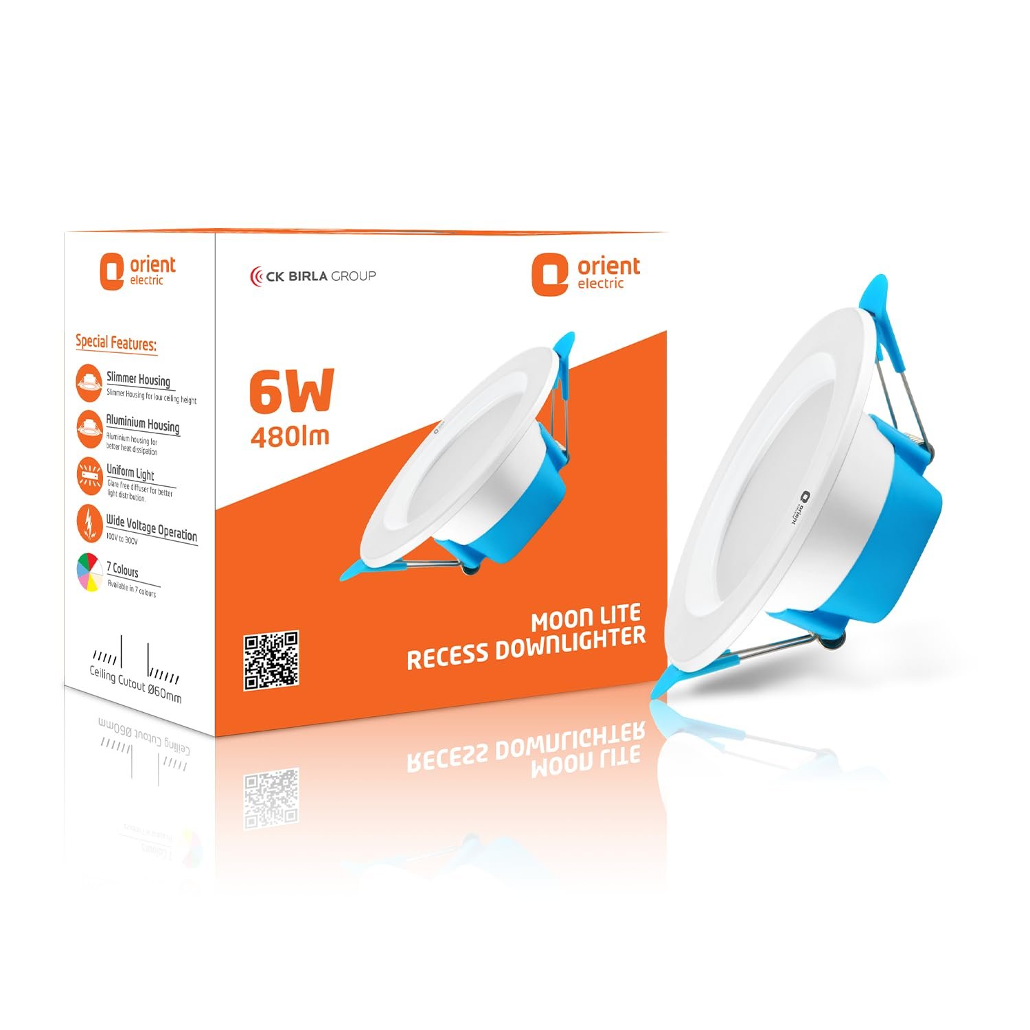 Orient Electric Moonlite Recessed Aluminium