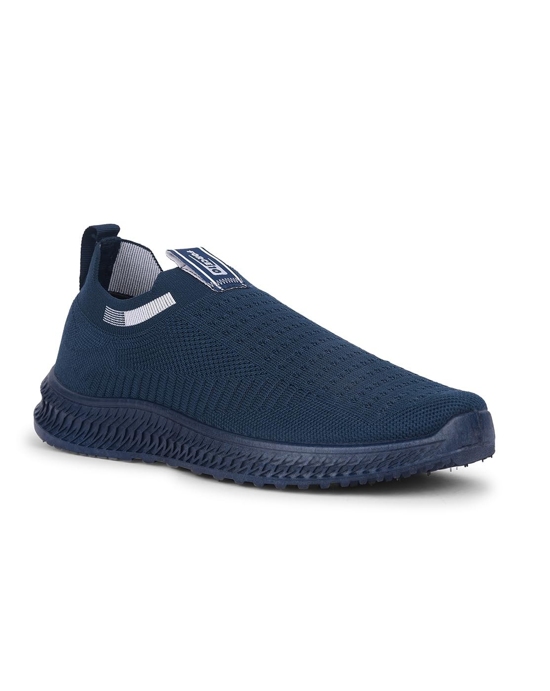 Liberty Force 10 Black & Teal Blue Sports Shoes for Men - Knit Sports Wear