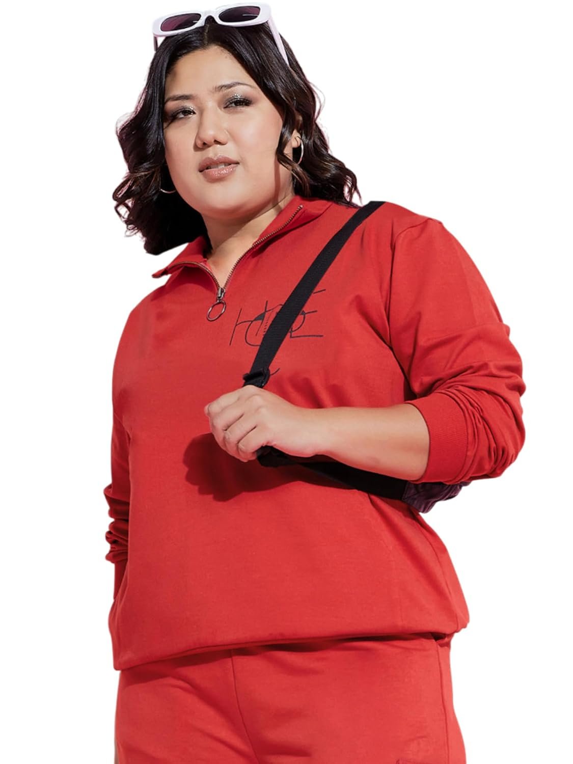 Sassafras Curve Women Hope Fleece Zipper Sweatshirt