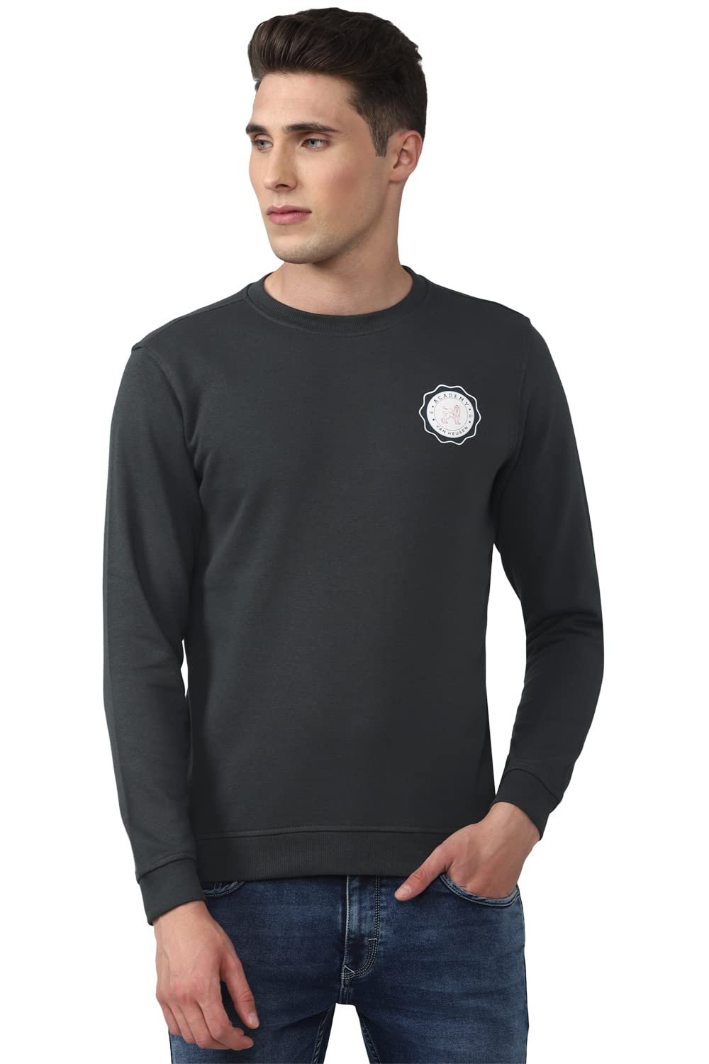 Van Heusen Men's Polycotton Crew Neck Sweatshirt