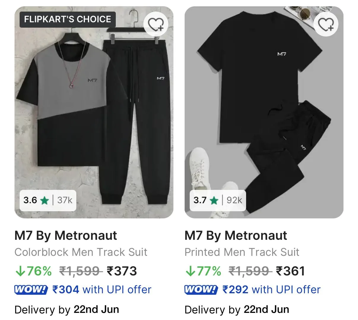 M7 By Metronaut Men's Track Suit @ 81% off