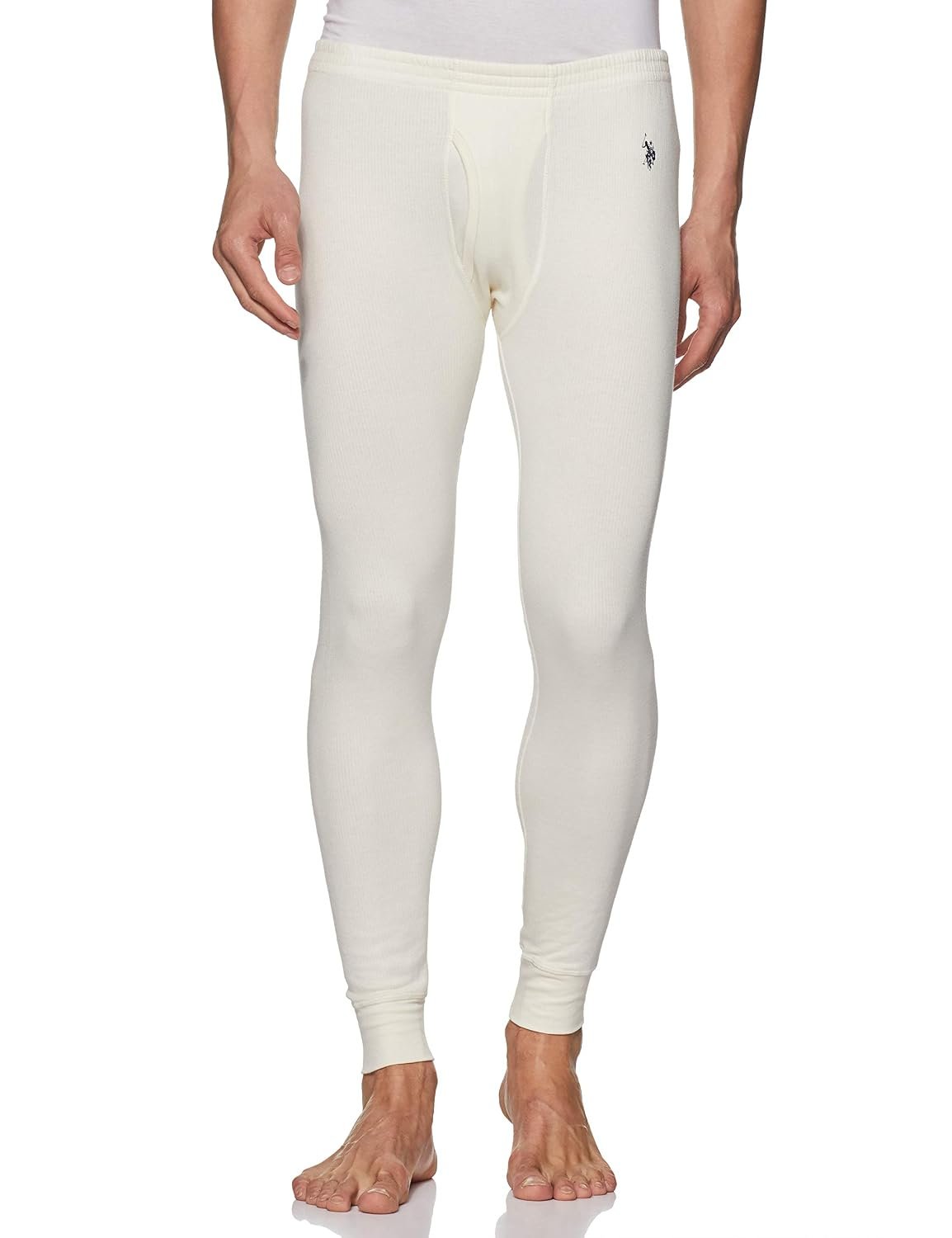 U.S. Polo ASSN. Men's I753 Mid Rise Snug Fit Solid Thermal Pants