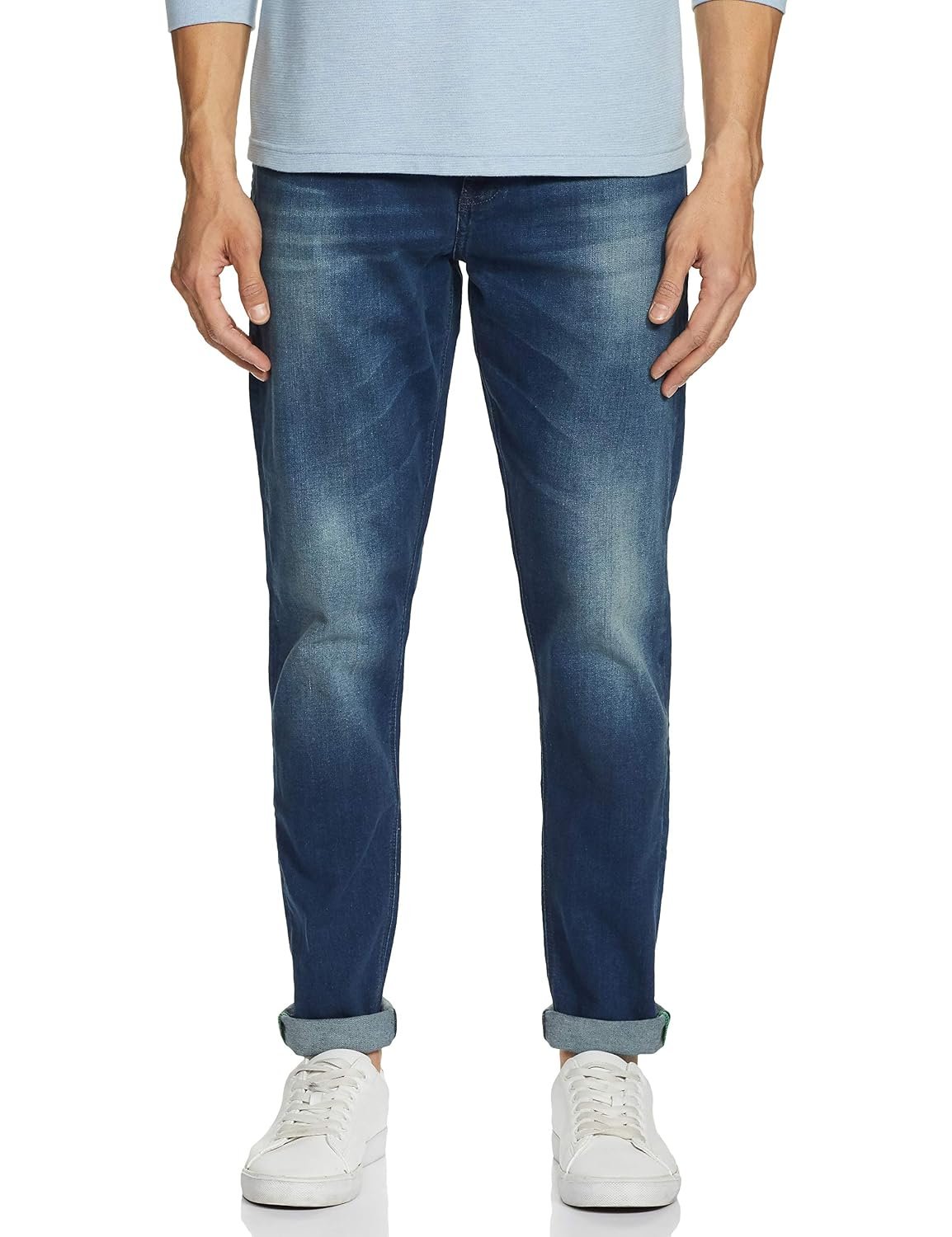 United Colors of Benetton Men's Mid Rise Slim Casual Pants