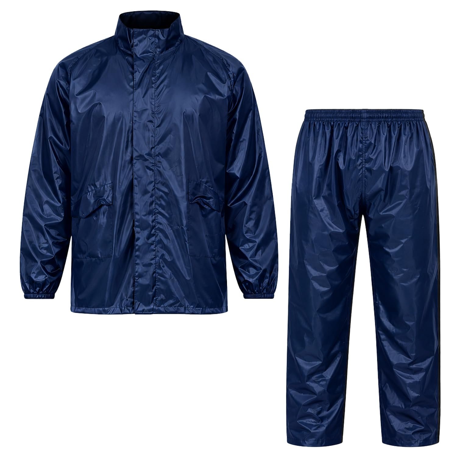 BENAVJI Men’s Waterproof Rain Wear Combo | Hooded Raincoat Suit with Pants for Riding, Camping & Travel