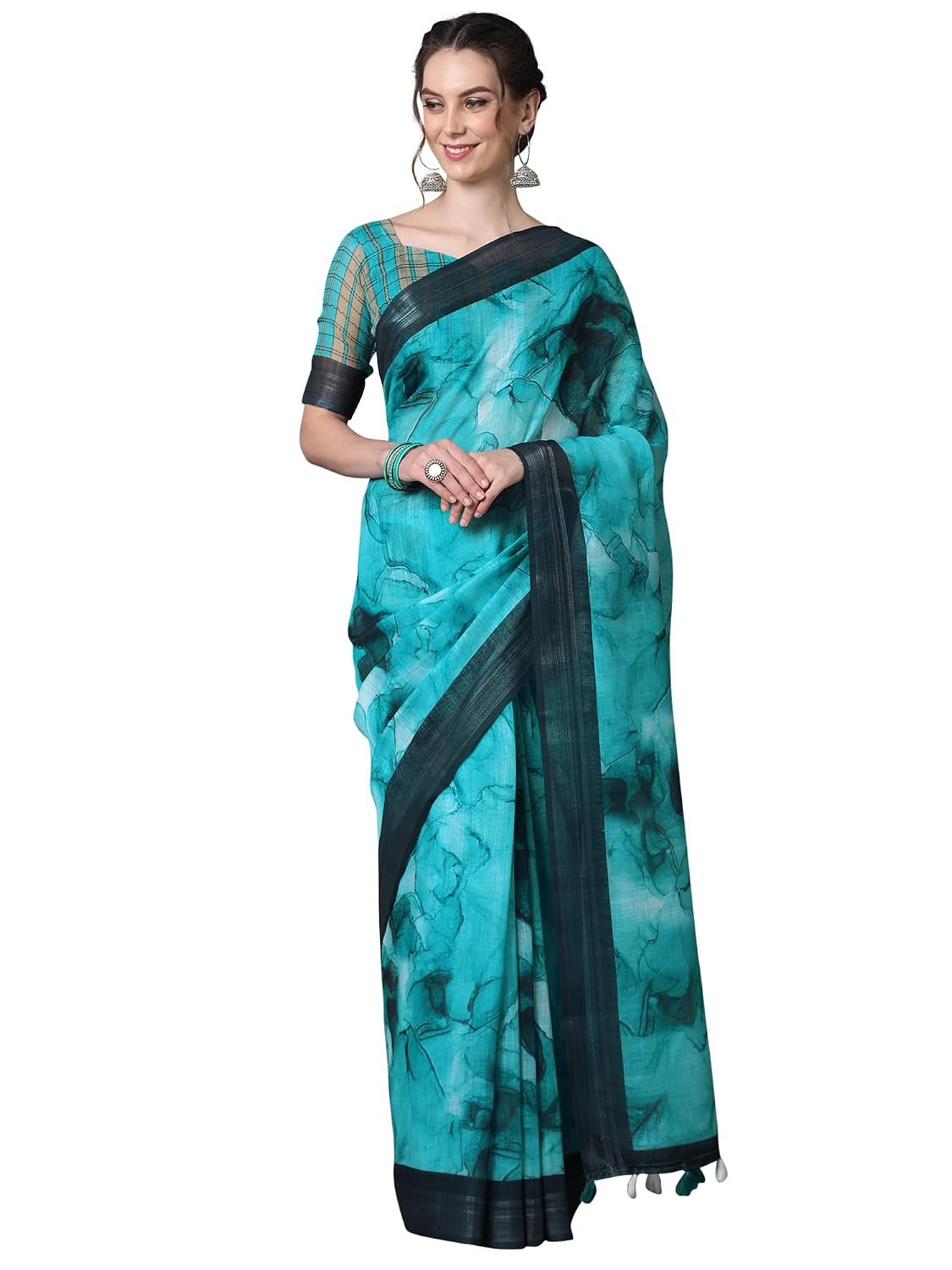 AKHILAM Womens Printed Unstitched Multicolored_BELIZA10_Parent