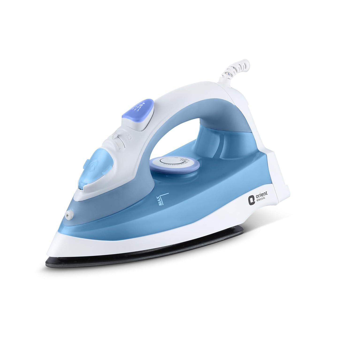 Orient Electric 1300 W Steam iron | Non-stick Weilburger double coating| Powerful 15 gm/min Steam Output | Continuous Steaming | ISI certified | 2-year warranty by Orient