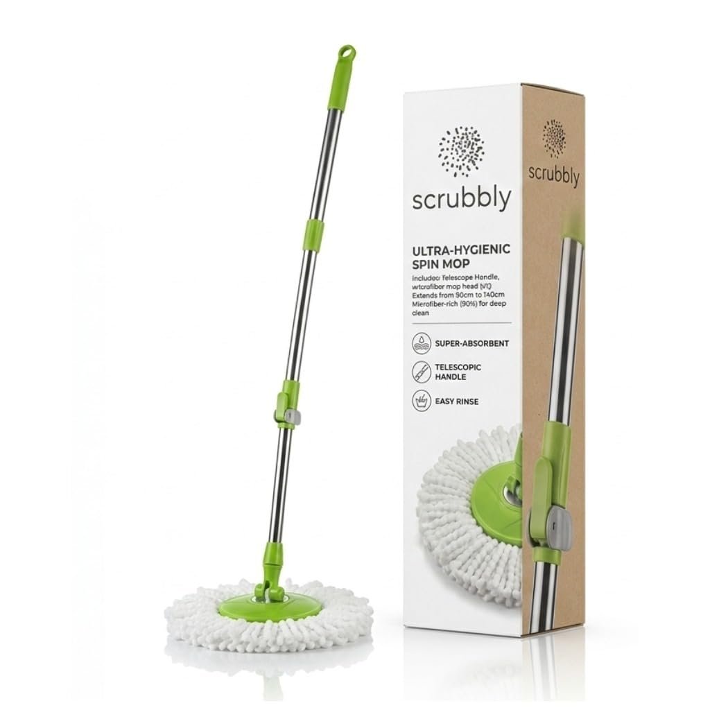 Round Floor Wiper | Ergonomic Circular Design | Durable Rubber Blade | Easy Water & Dirt Removal