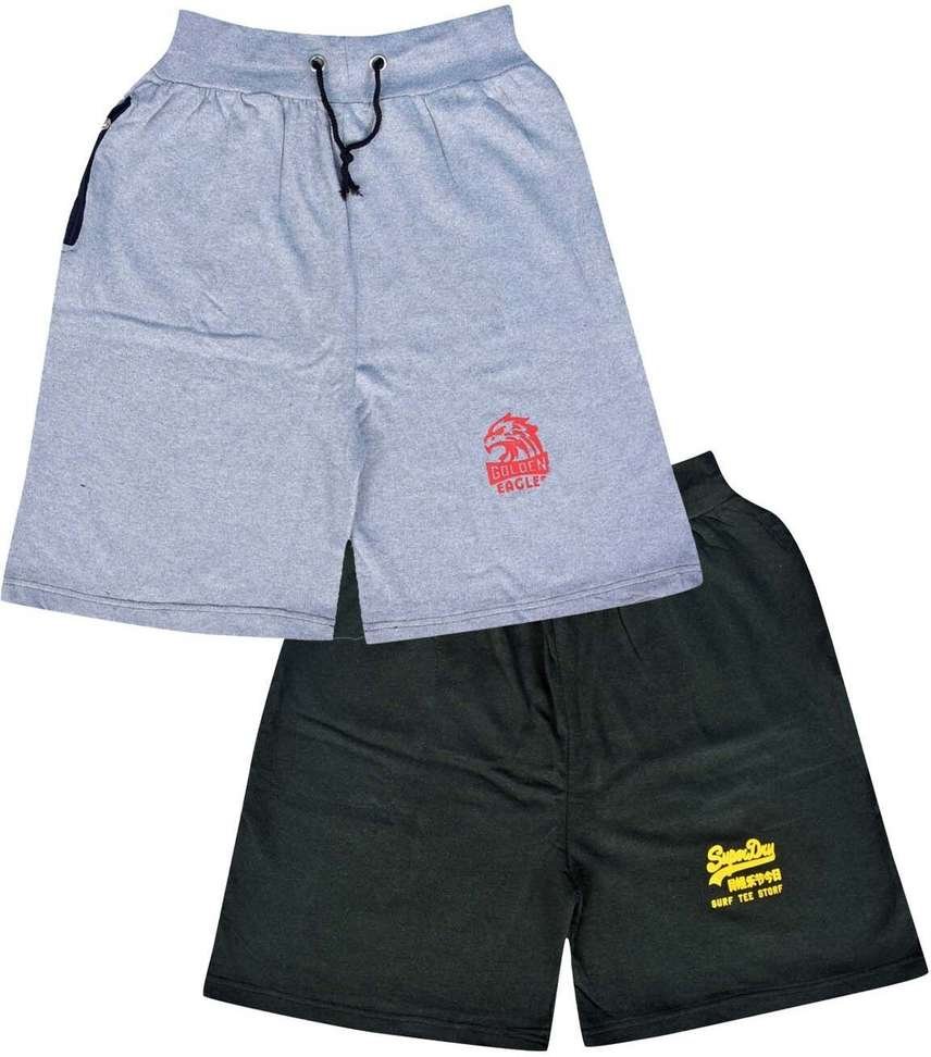 e1k solid men black grey bermuda shorts
