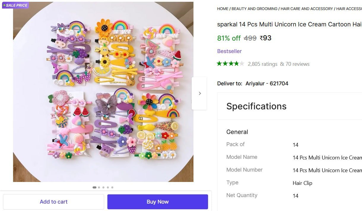 sparkal 14 Pcs Multi Unicorn Ice Cream Cartoon Hair Clips Set Baby Hairpin For Hair Clip Hair Clip Price in India - Buy sparkal 14 Pcs Multi Unicorn Ice Cream Cartoon Hair Clips Set Baby Hairpin For H