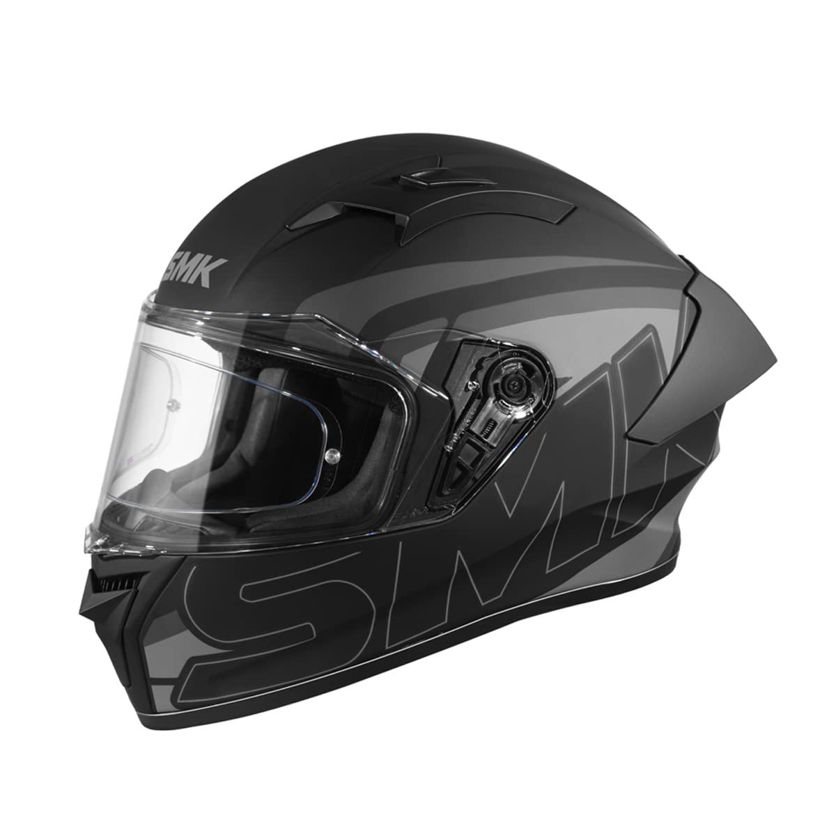 SMK Stellar Sports Stage Full FACE Helmet with PINLOCK Fited (MA262)-XS