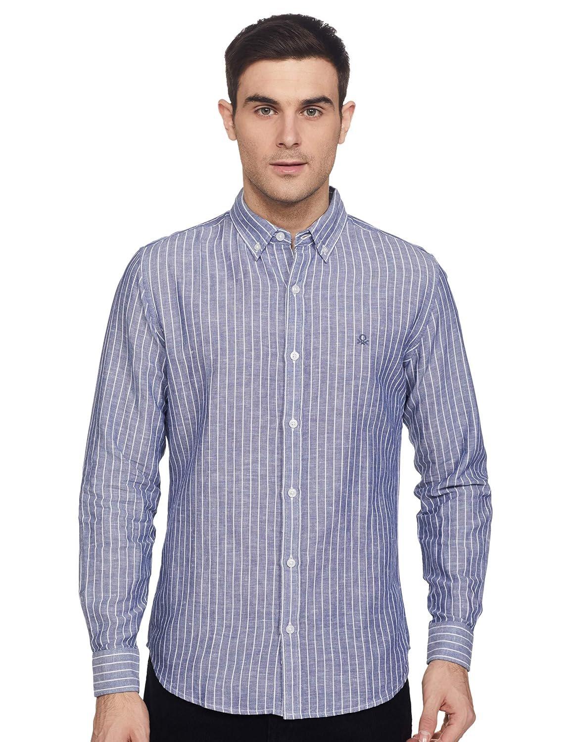 United Colors of Benetton Men's Cotton Slim Fit Shirt