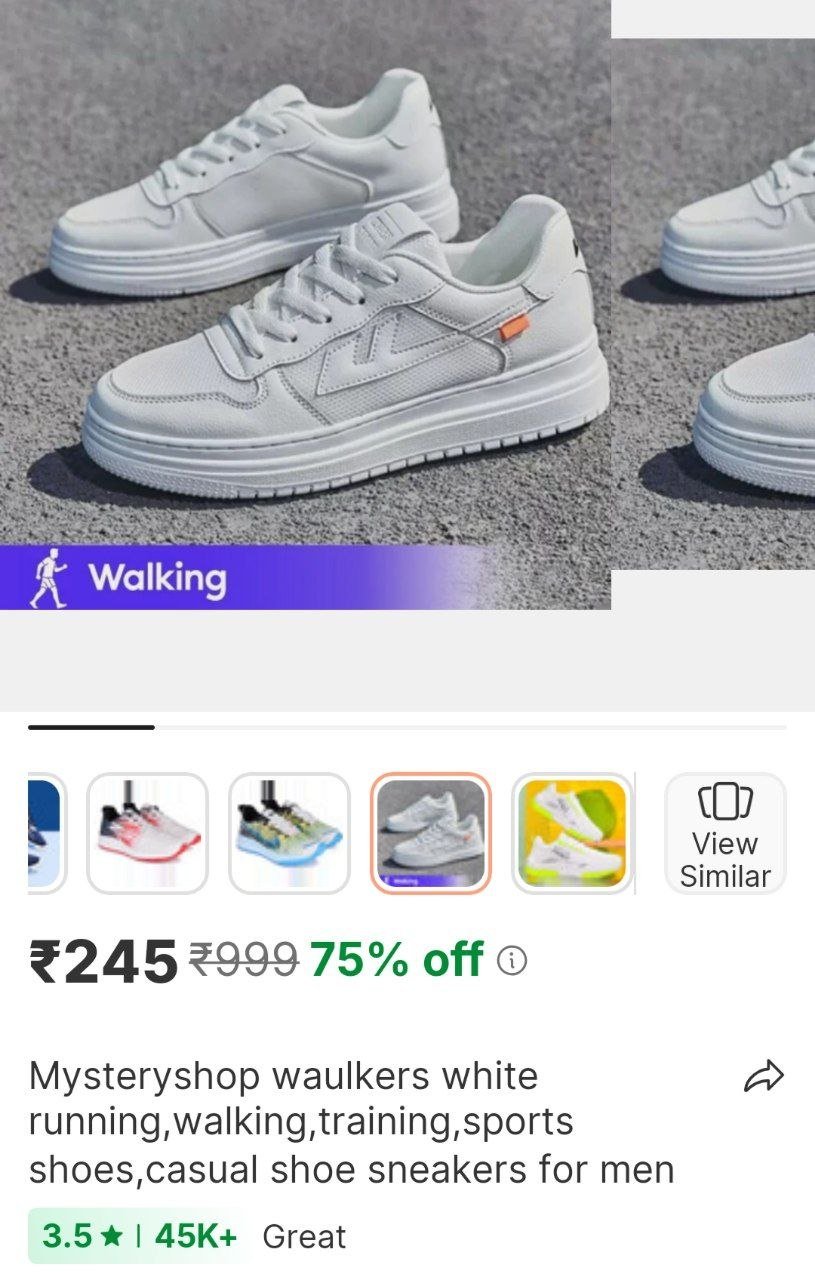 MYSTERYSHOP Waulkers White Running,Walking,Training,Sports Shoes,Casual shoe Sneakers For Men Price in India - Buy MYSTERYSHOP Waulkers White Running,Walking,Training,Sports Shoes,Casual shoe Sneakers