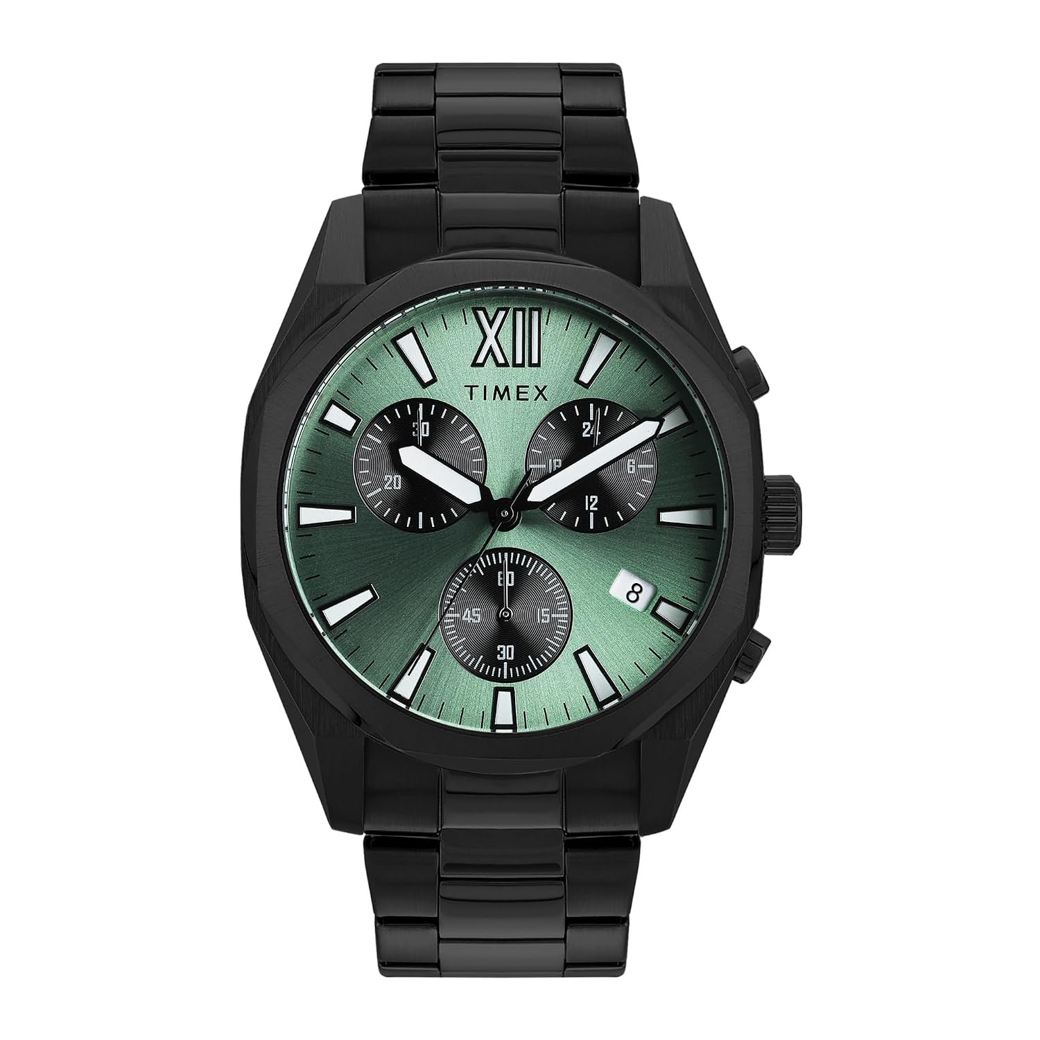 TIMEX Analog Watch for Men Available in Multicolor Dial & Gold Stainless Steel Bracelet Band - Water Resistant Wrist Watches