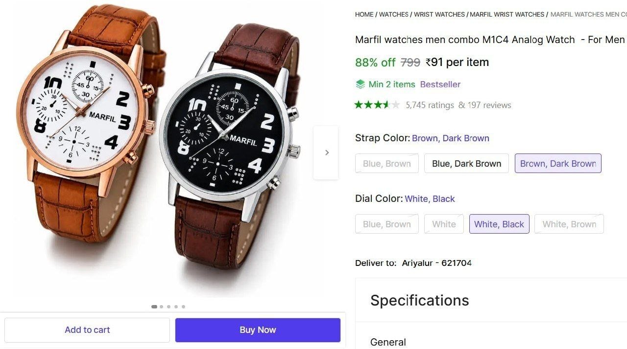 Marfil watches men combo M1C4 Analog Watch  - For Men Price in India - Buy Marfil watches men combo M1C4 Analog Watch  - For Men online at Shopsy.in