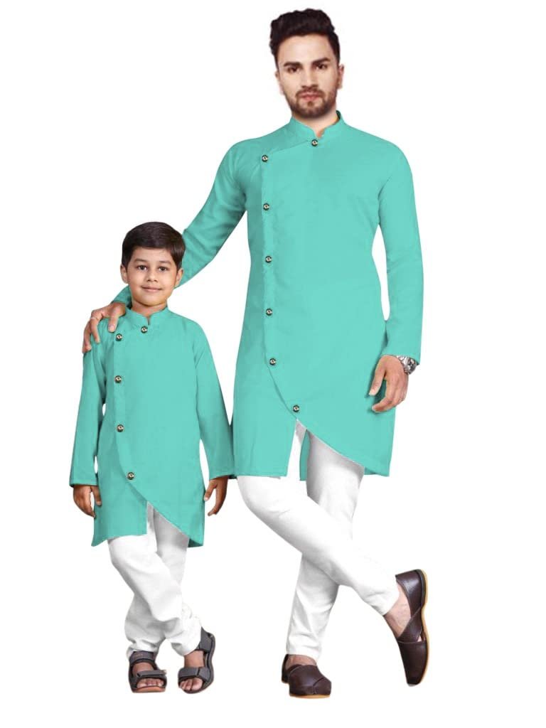 Men's Cotton Blend Kurta Pyjama Set