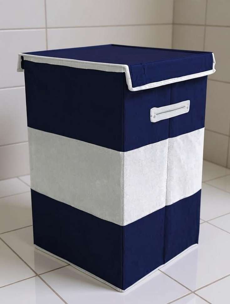 cutbazz 75 l blue white laundry bag