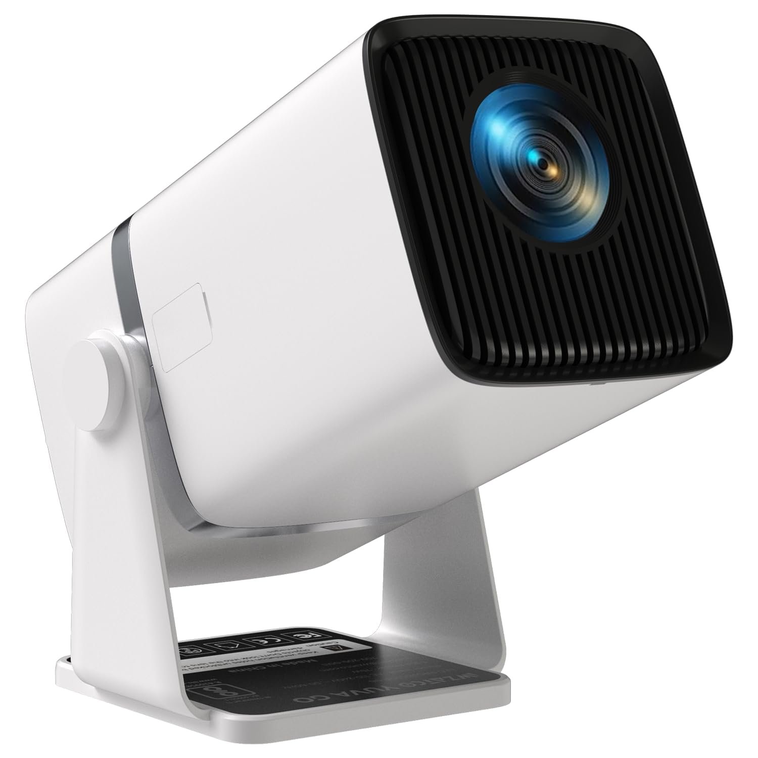WZATCO Yuva Go, Android 13.0 Smart Projector, 1080P & 4K Support, Rotatable Design, Auto & 4D Keystone with Netflix, Prime etc, 9000 Lumens, WiFi 6 & BT, Screen Mirroring, ARC, 720P Native