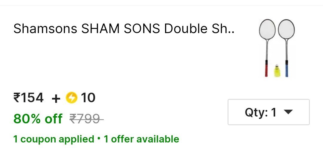 Shamsons SHAM SONS Double Shaft Set Of 2 P Badminton Racket With 3 P Plastic Shuttle Badminton Kit - Buy Shamsons SHAM SONS Double Shaft Set Of 2 P Badminton Racket With 3 P Plastic Shuttle Badminton 