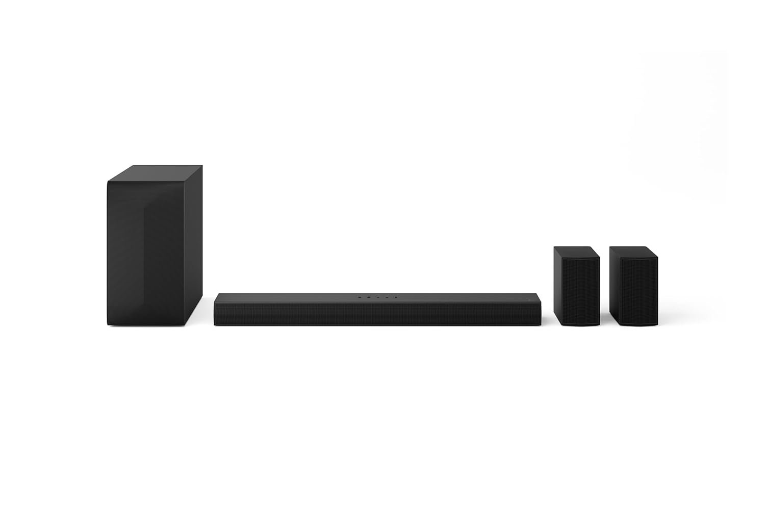 LG S65TR 600W 5.1 Channel Dolby Digital, Wireless Subwoofer & Rear Speaker with Built-in Receiver, AI Sound Pro Home Theater Soundbar with HDMI, USB & Bluetooth Connectivity (Black)