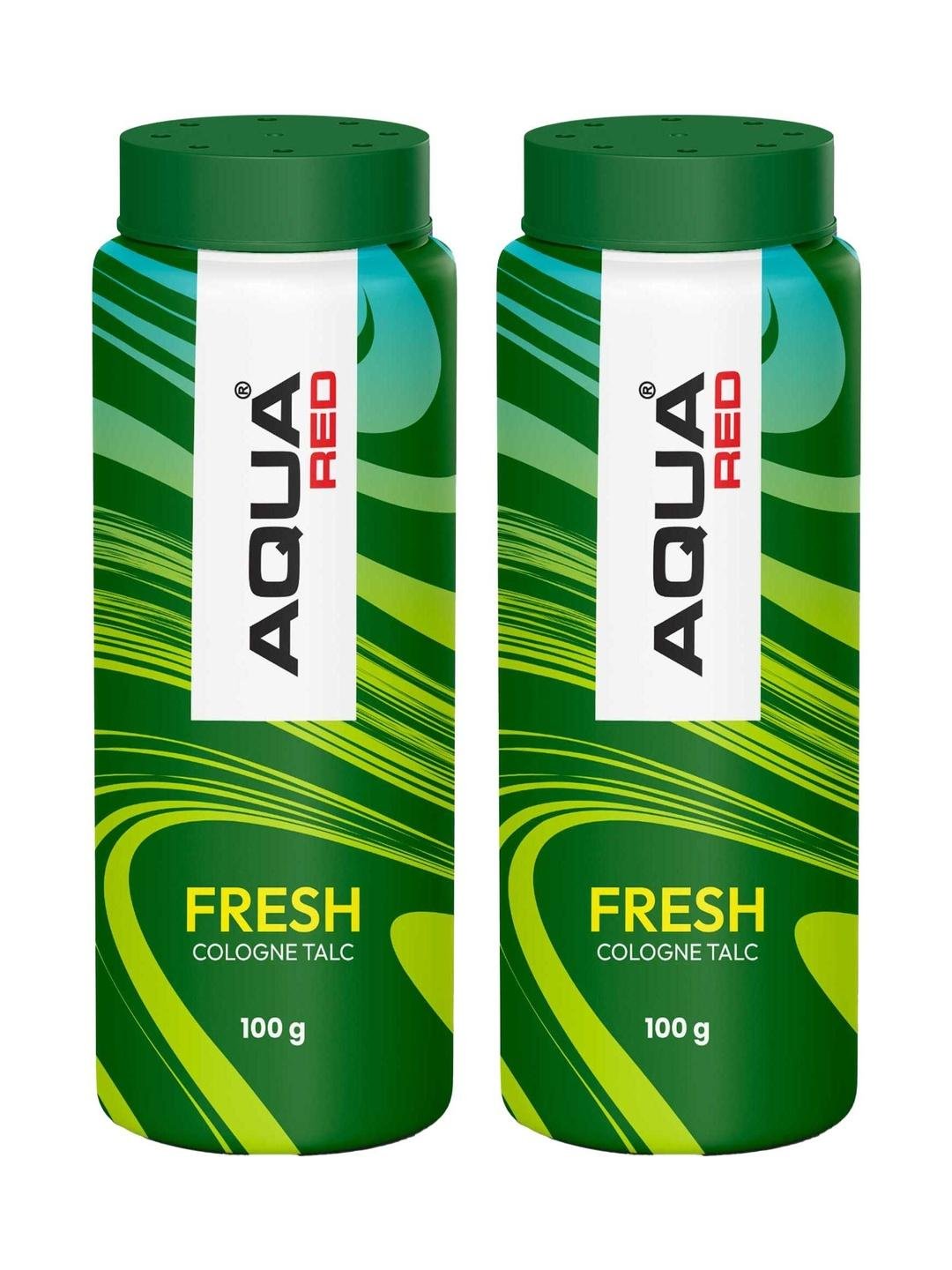 talcum powder aqua red