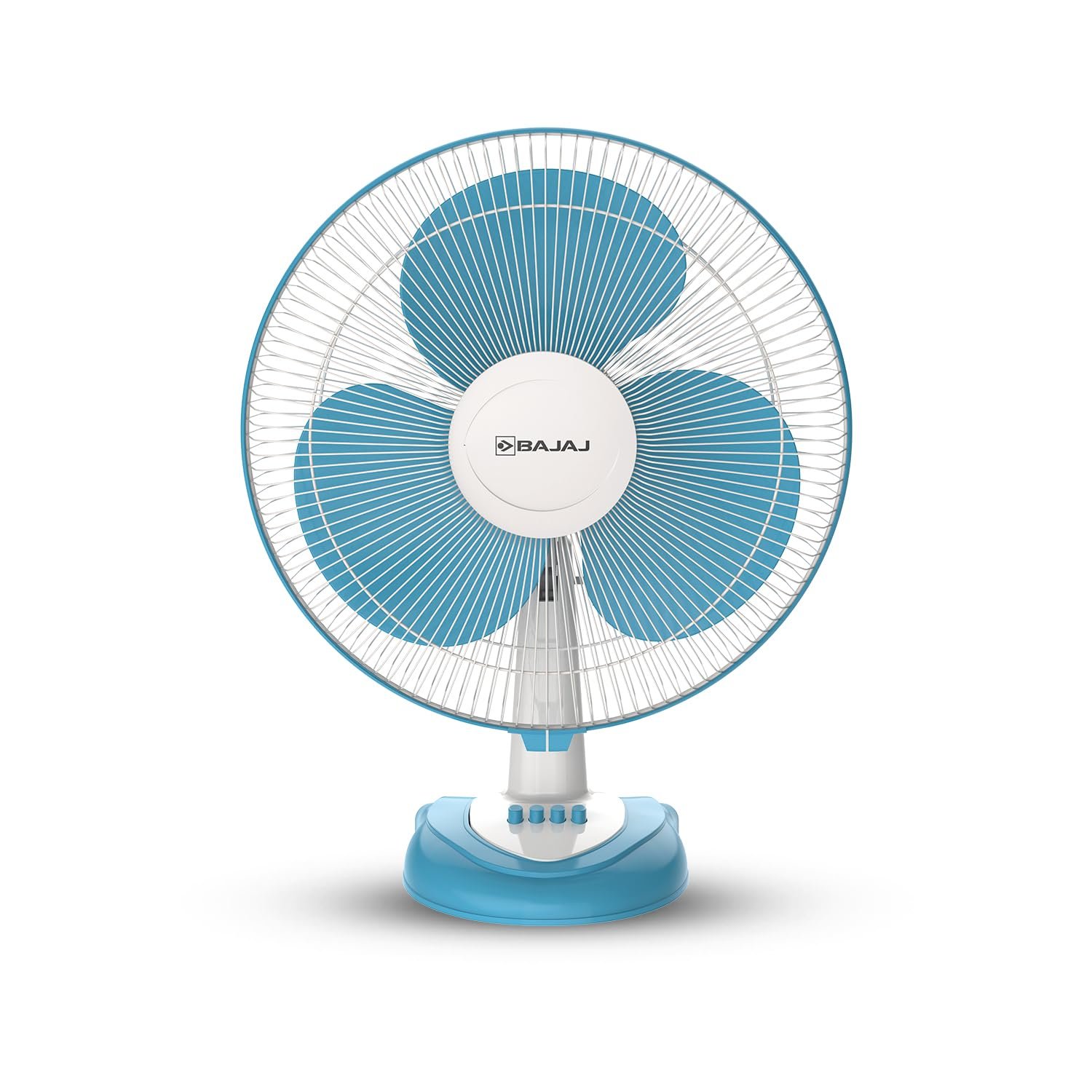 Bajaj Frore Neo Table Fan 400 MM | Table fans for Home & Office |Aerodynamically Balanced Blades| 100% CopperMotor| HighAir Delivery|3-Speed Control| 2-Yr Warranty 【Blue】