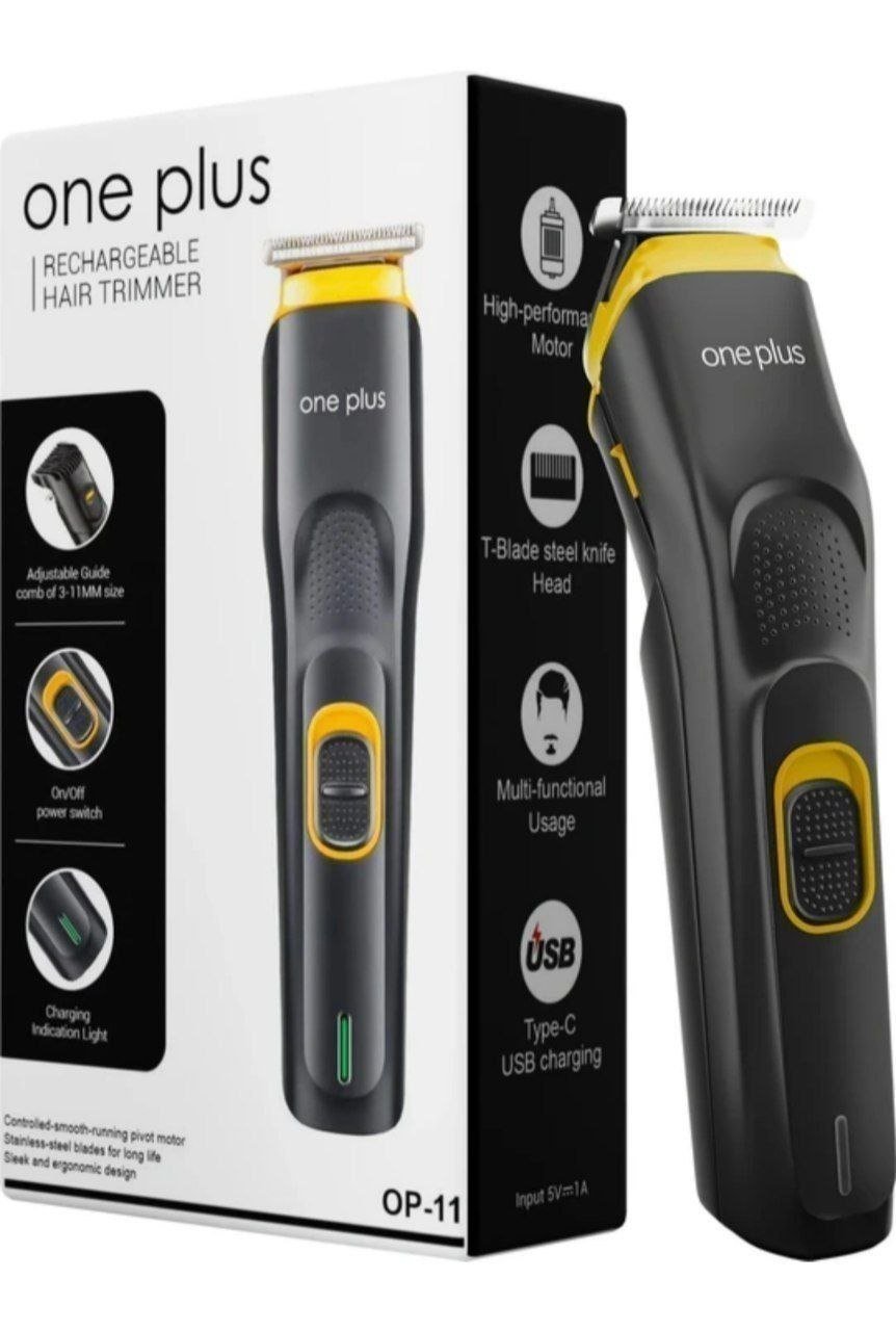 One Plus OP 11 Cordless Professional Hair Trimmer Titanium coated blade waterproof Trimmer 120 min  Runtime 4 Length Settings Price in India - Buy One Plus OP 11 Cordless Professional Hair Trimmer Tit