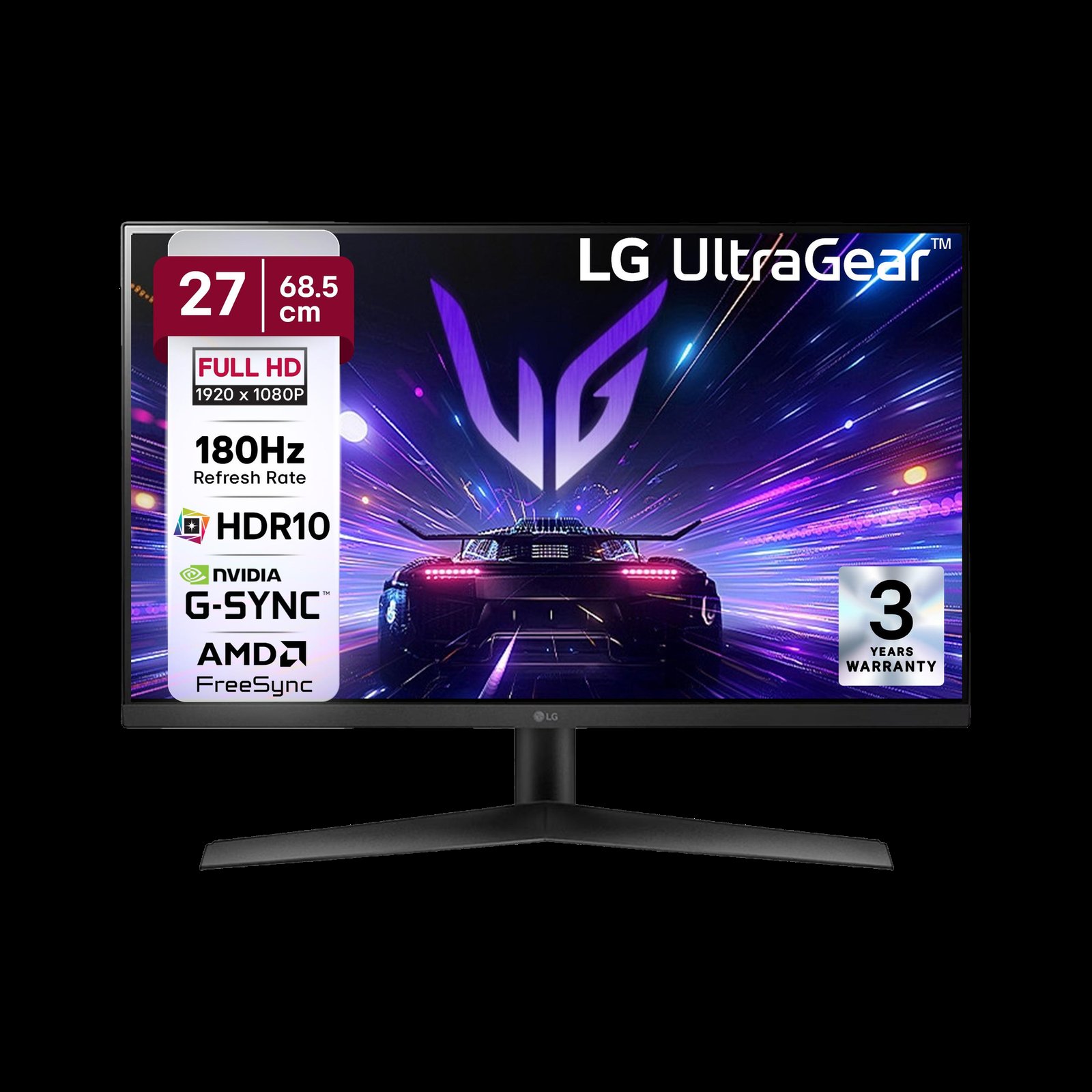 lg ultragear 68 58 cm 27 inch full hd ips panel hdr10 nvidia g sync comaptible tilt able stand 3 sid