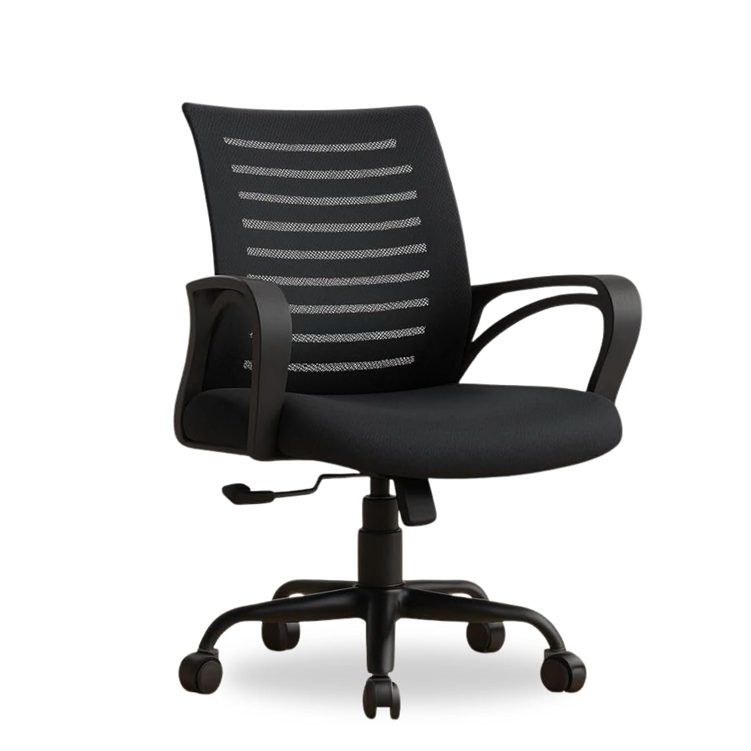 INNOWIN Mini Jazz Mesh Mid-Back Ergonomic Home Office Chair | 3-Years Limited Warranty Included | Tilting & Height Adjustable Mechanism, Heavy Duty Metal Base | Ideal for Office Work & Study (