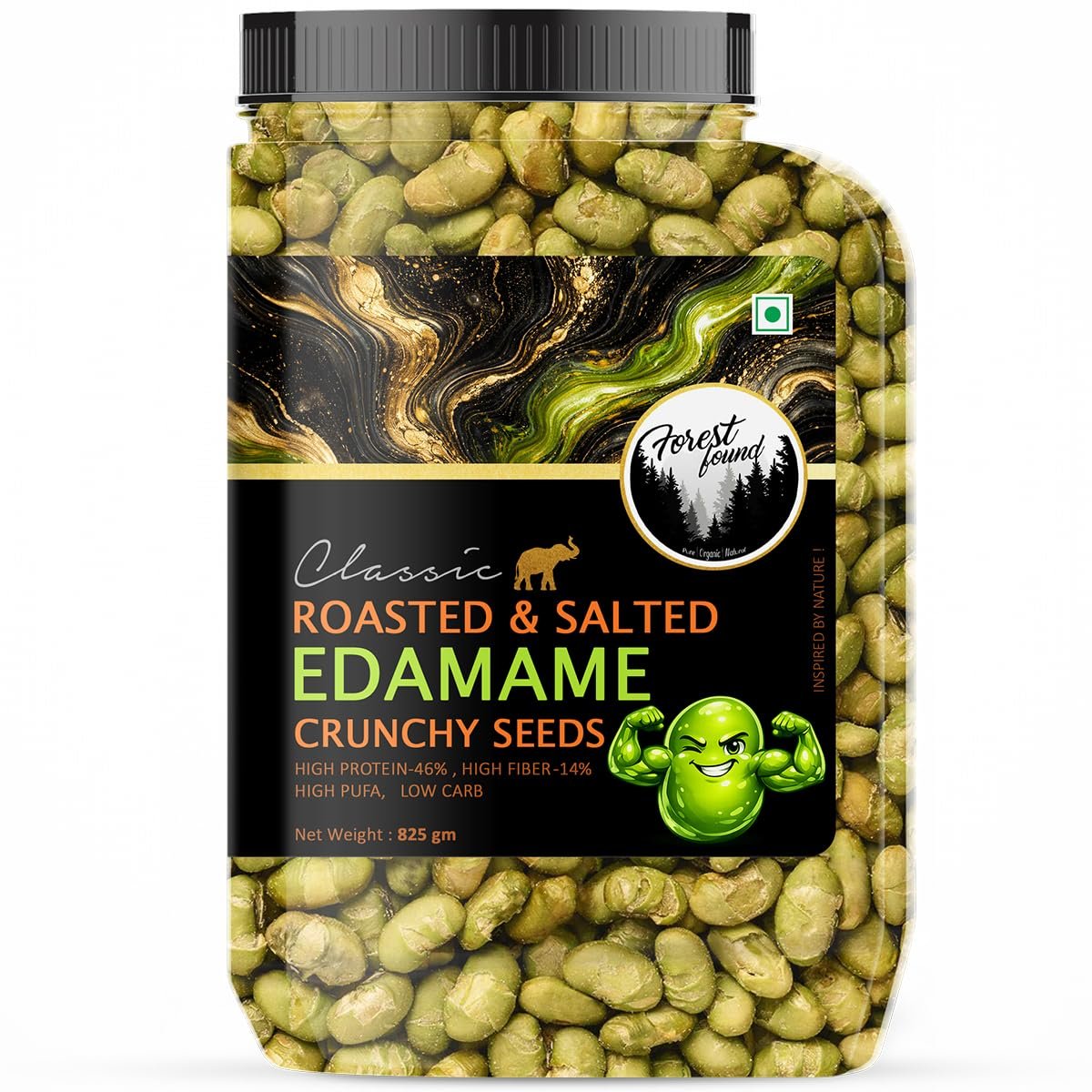 Roasted Edamame Oil Free Soybeans Plant Based