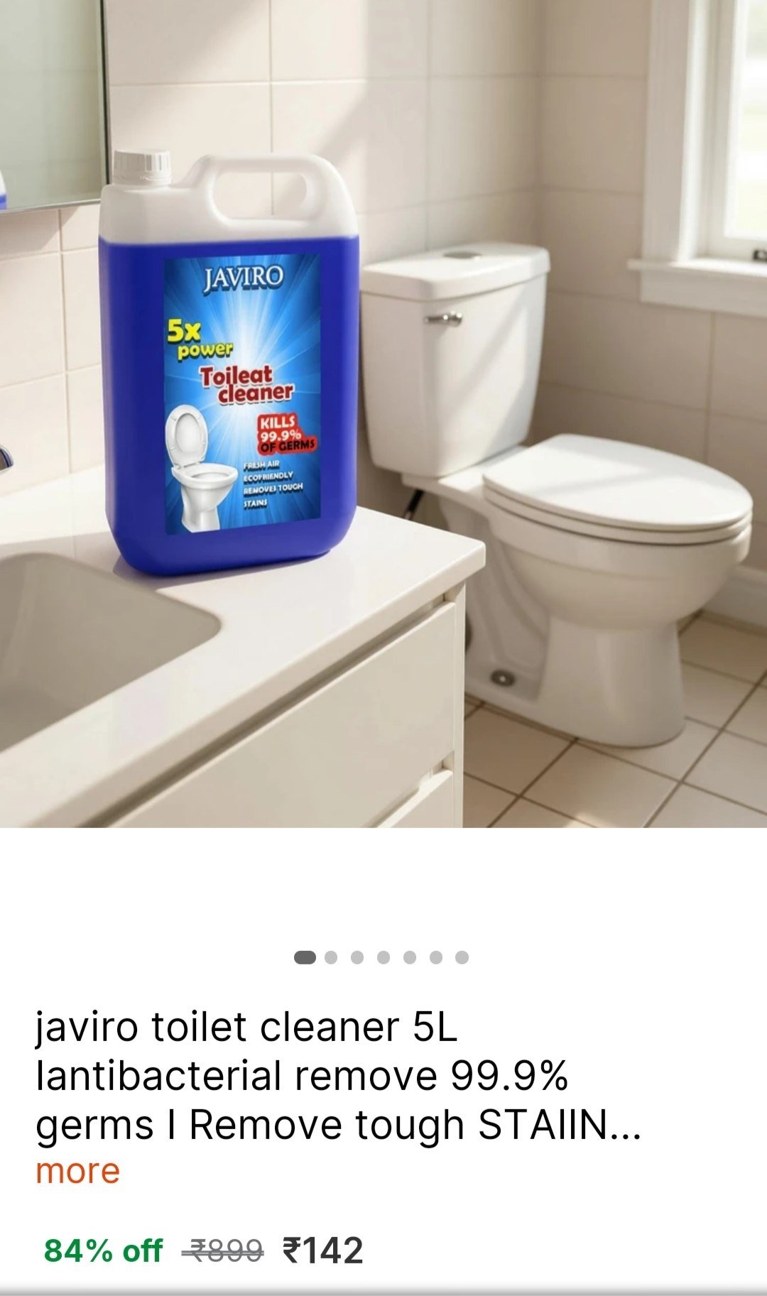 javiro toilet cleaner 5L Iantibacterial remove 99.9% germs I Remove tough STAIIN. Herbal Gel Toilet Cleaner Price in India - Buy javiro toilet cleaner 5L Iantibacterial remove 99.9% germs I Remove tou