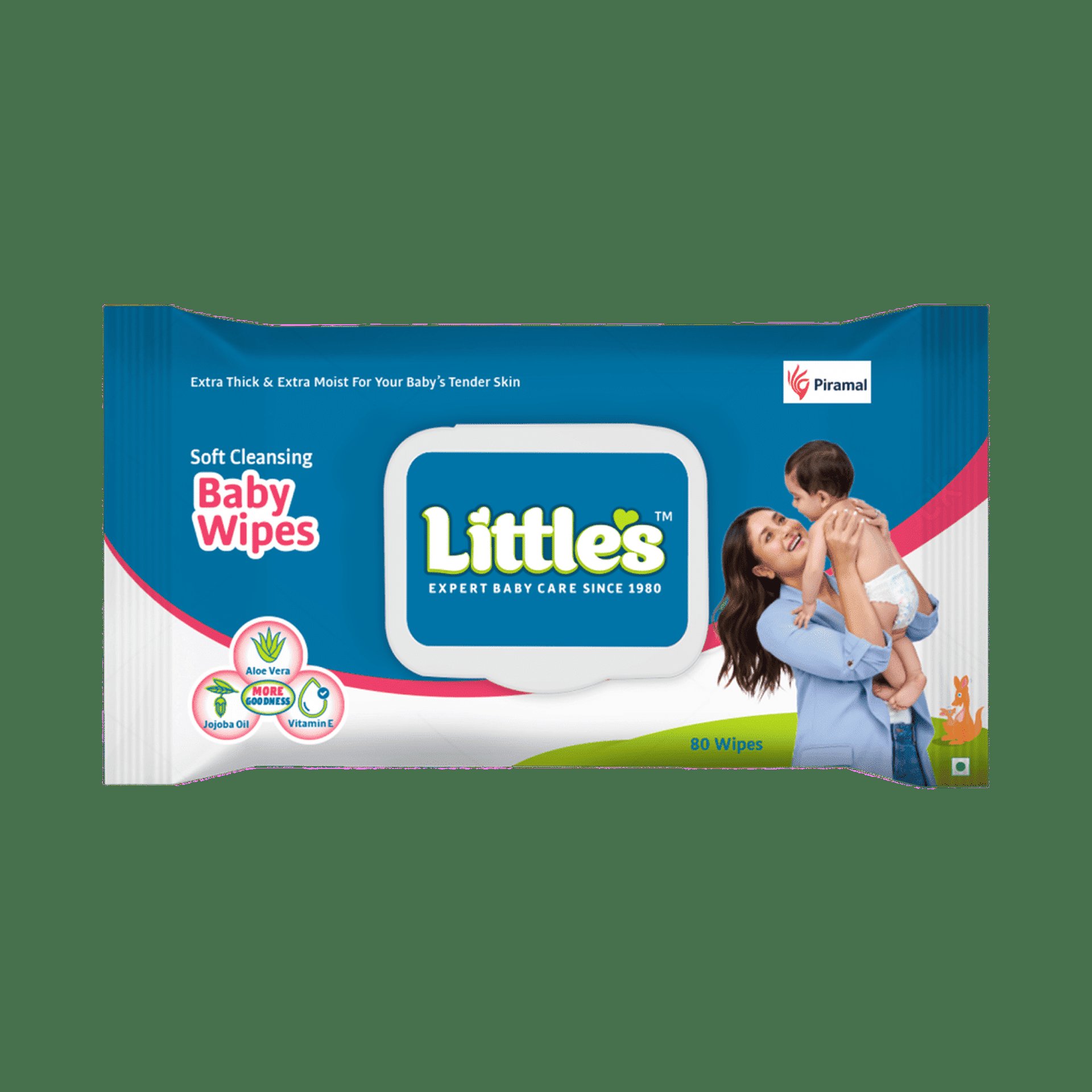 Buy Little's Soft Baby Skincare Wipes (Aloe Vera, Jojoba Oil, Vitamin C) 80 Pieces Pack Online (80 Pieces) At Best Price