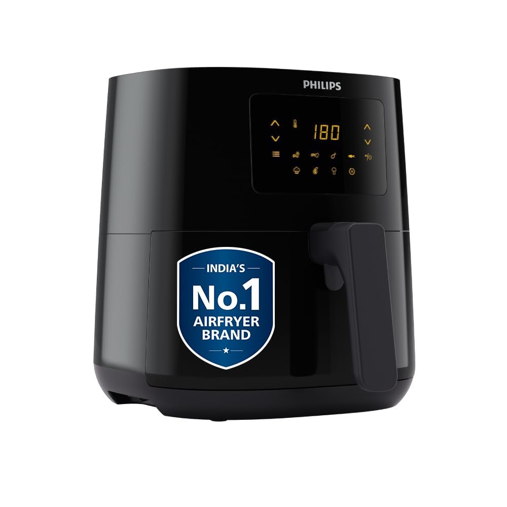 PHILIPS Digital Airfryer HD9252/90 with Touch Panel, 4.1 Litre, Large