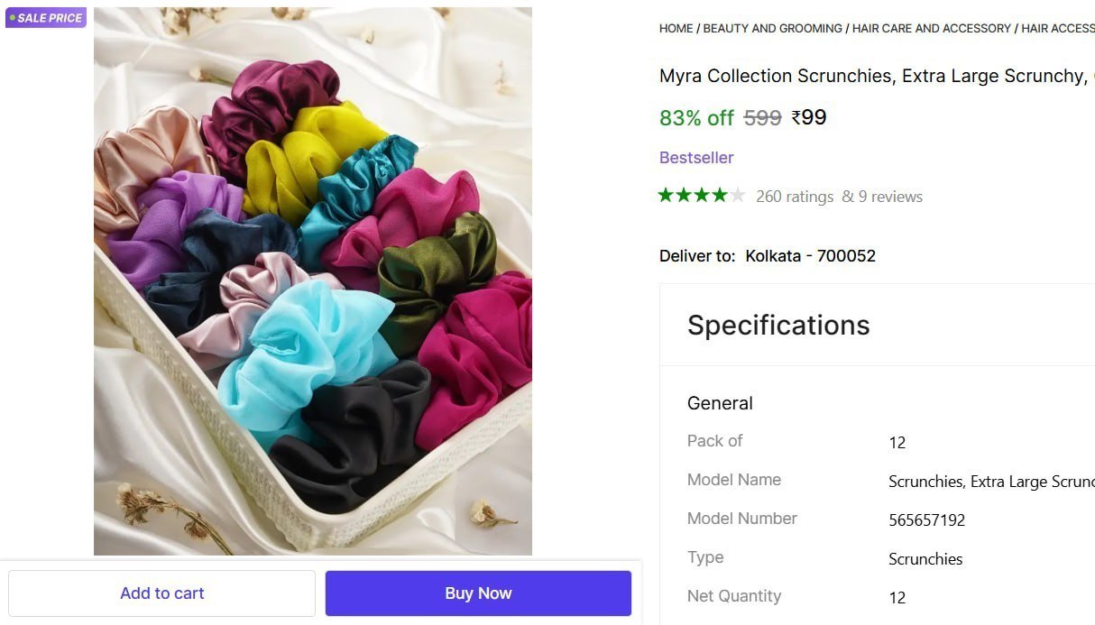 Myra Collection Scrunchies, Extra Large Scrunchy, Giant Scrunchies,Oversized Scrunchies Scrunchies Price in India - Buy Myra Collection Scrunchies, Extra Large Scrunchy, Giant Scrunchies,Oversized Scr