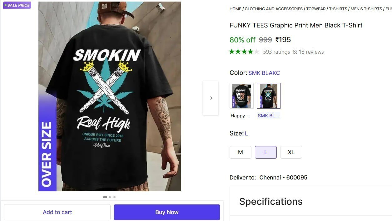 FUNKY TEES Graphic Print Men Black T-Shirt Price in India - Buy FUNKY TEES Graphic Print Men Black T-Shirt online at Shopsy.in