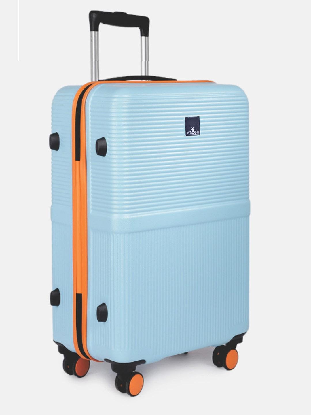 Buy WROGN Hard Sided Self Design Large Trolley Suitcase   Volume 101 L -  - Accessories for Unisex
