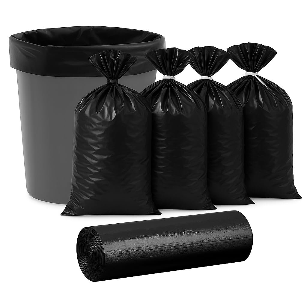 BENAVJI Garbage Bags Medium 300 Pcs I 30 Pcs x Pack of 10 Rolls | 21x 19 Inch | Dustbin Bags,Trash Bags,Dustbin Covers for daily Wet and Dry Waste Pack of 10